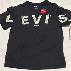 Levi's Black Short Sleeve Tee with Logo